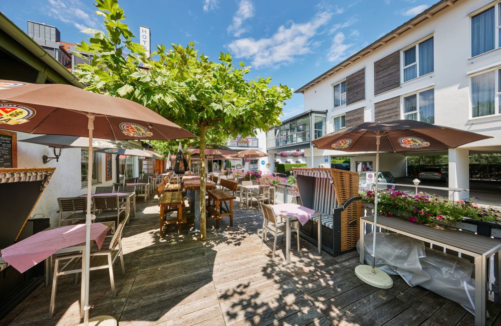 Hotel am Kamin - Biergarten und Terrasse